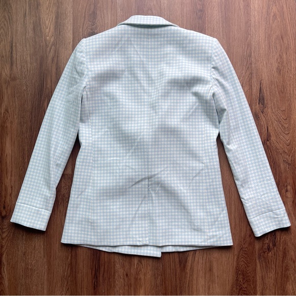 NWT Alice and Olivia Justin Longline Houndstooth Blazer Jacket - Picture 15 of 17